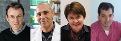 Gustavo Turecki, Professor an der McGill University in Montréal (Kanada), Alon Chen, Direktor am Max-Planck-Institut für Psychiatrie in München (Deutschland), Catherine Belzung, Professorin an der University of Tours (Frankreich) und El Chérif Ibrahim, Wissenschaftler an der Aix-Marseille Université (Frankreich).