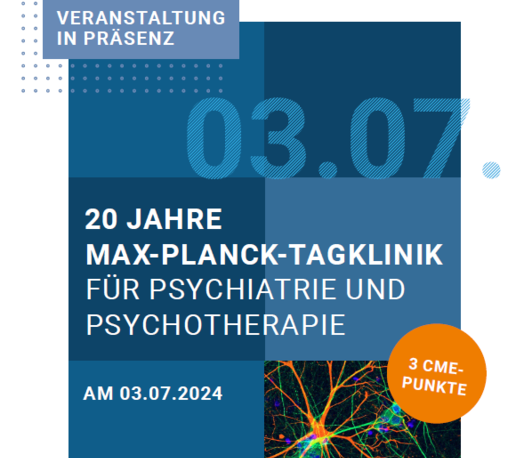 20 Jahre Max-Planck-Tagklinik für Psychiatrie und Psychotherapie 20 Jahre Max-Planck-Tagklinik für Psychiatrie und Psychotherapie
